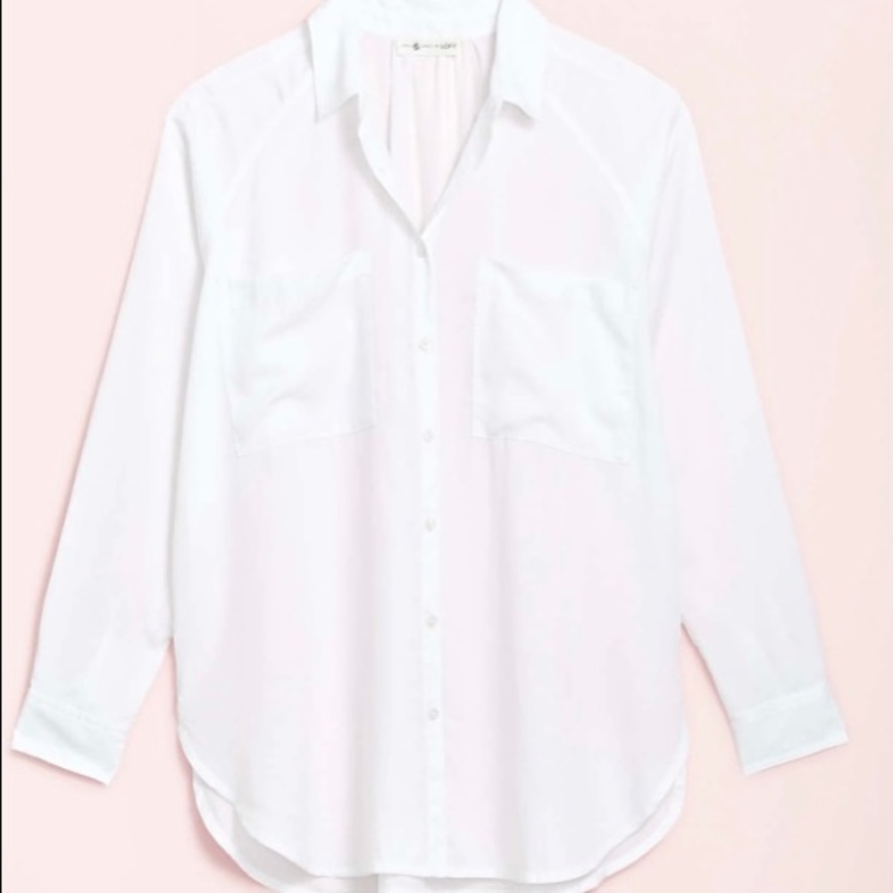 Lou & Grey Fluid Twill Pocket Tunic Shirt